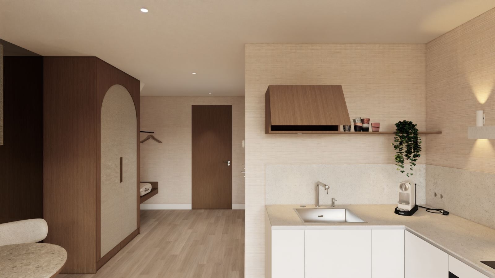 Interieur met zithoek
